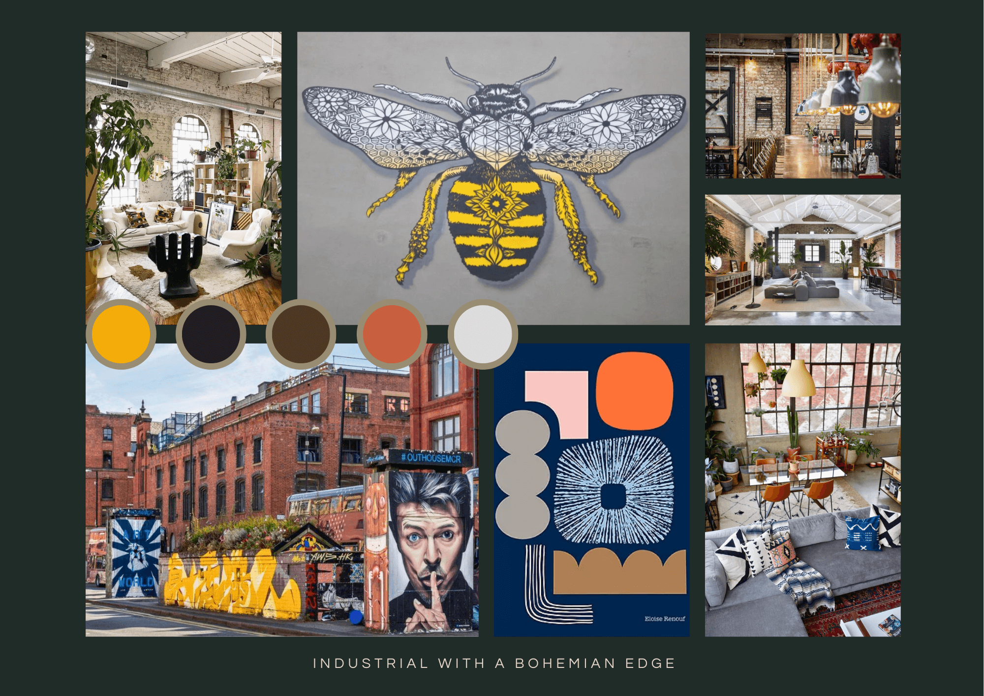 Behind the scenes with Kelly at work on a client concept board